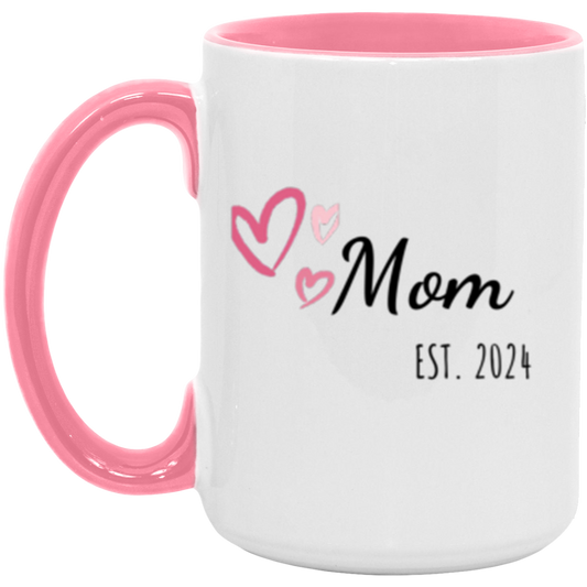 Celebrate New Motherhood - Mom Est. 2024 Ceramic Mug