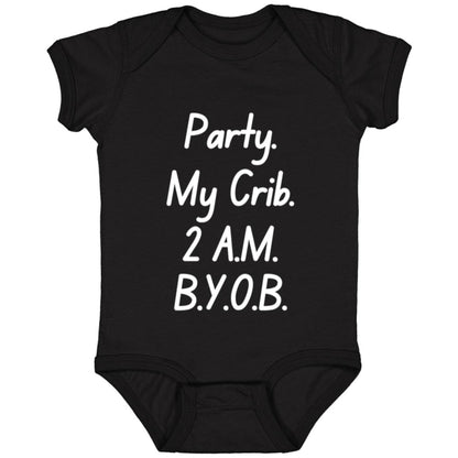 Party at My Crib Onesie - Adorable Gift for Baby Showers and New Arrivals!