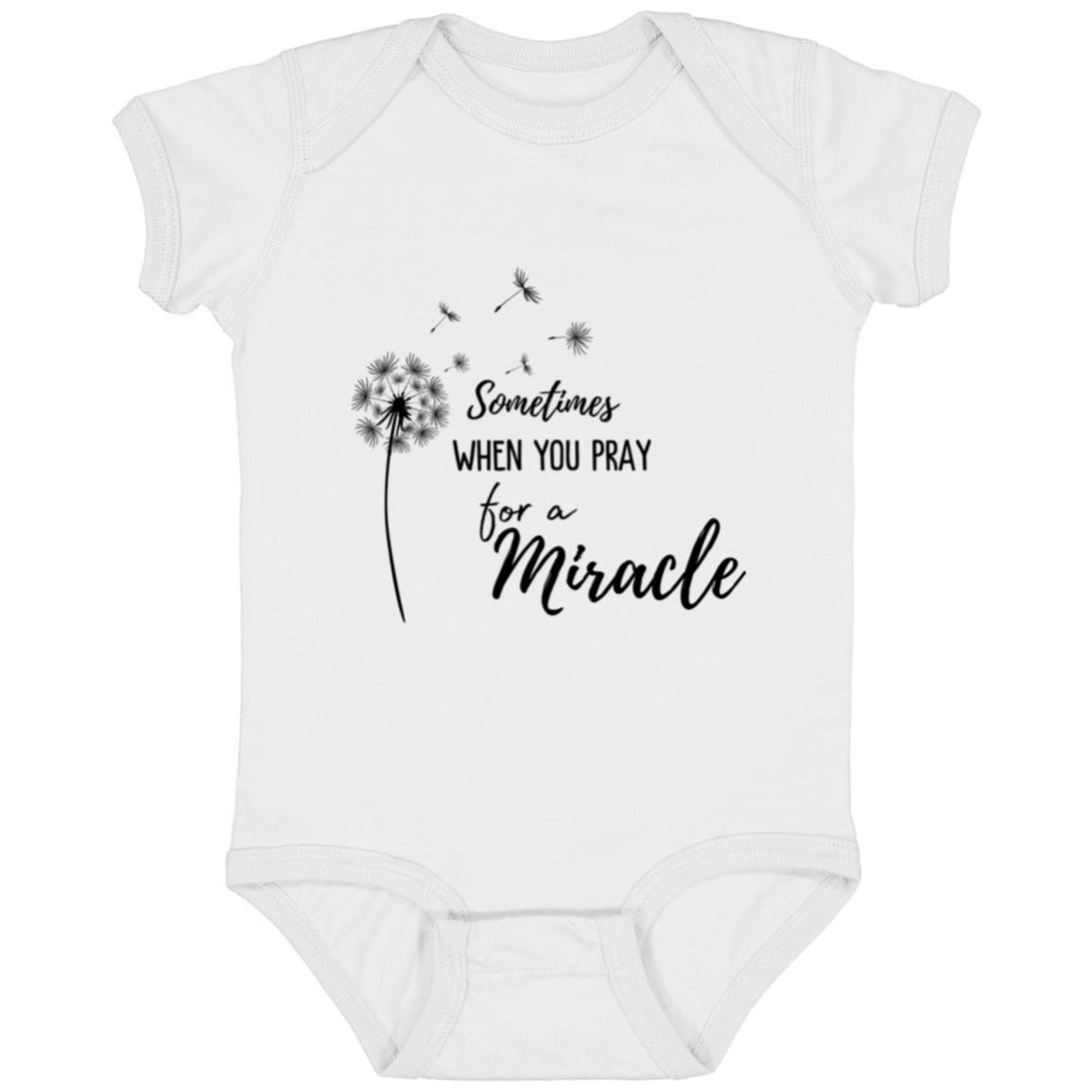 Celebrate the Joy of Twins with Our "Sometimes When You Pray for a Miracle" Onesie!