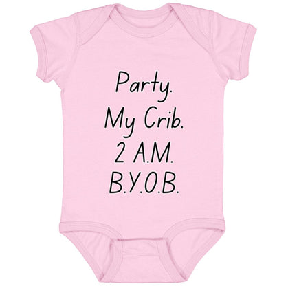 Party at My Crib Onesie - Adorable Gift for Baby Showers and New Arrivals!