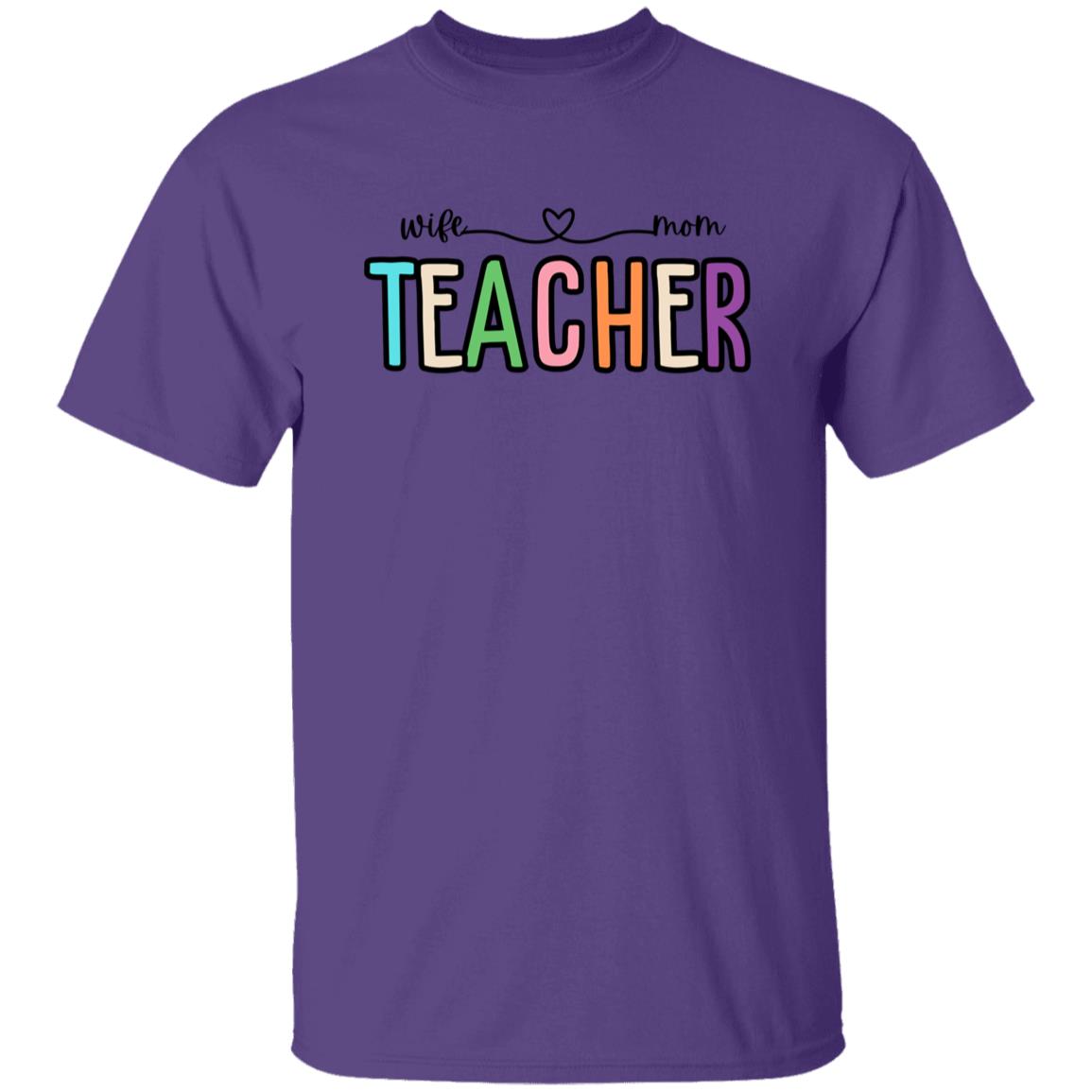 Wife Mom Teacher T-Shirt – Stylish & Comfortable Tee for Superwomen