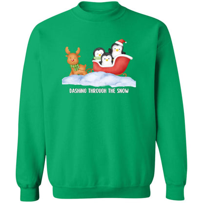 Dashing Through the Snow Holiday T-Shirt & Sweatshirt Collection – Festive Winter Apparel