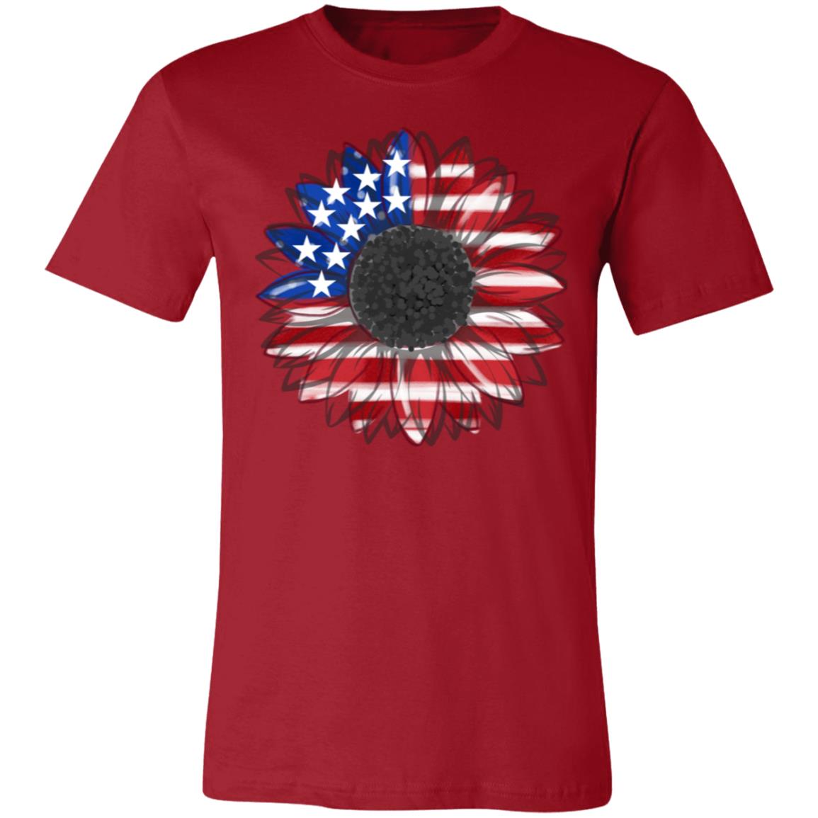 Patriotic Sunflower T-Shirt – Celebrate Independence Day in Style!