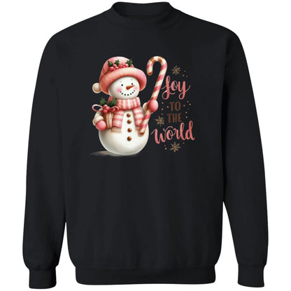 Snowman Joy to the World T-Shirt & Sweatshirt – Share Holiday Cheer with Style