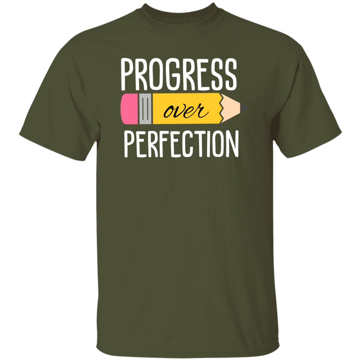 Progress Over Perfection T-Shirt – Motivational Teacher Apparel for Everyday Wear