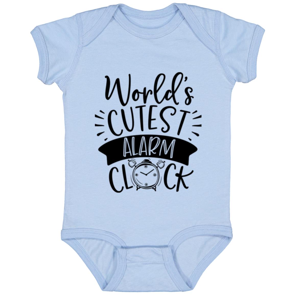 Fun & Cute "World's Cutest Alarm Clock" Onesie - Ideal for Baby Showers!