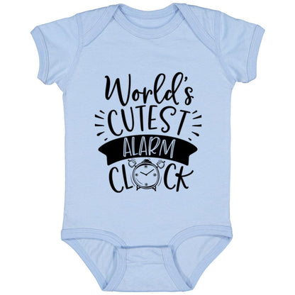 Fun & Cute "World's Cutest Alarm Clock" Onesie - Ideal for Baby Showers!