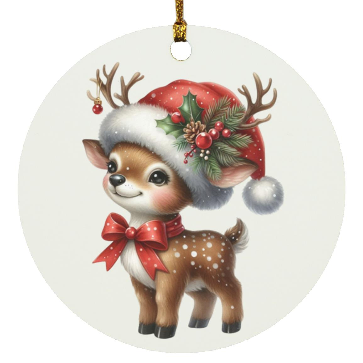 Elegant Nature-Inspired Deer Ornament – A Touch of Serenity for Your Holiday Decor