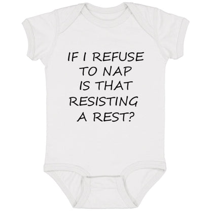 Resisting A Rest Onesie – Perfect for Your Little Rebel!