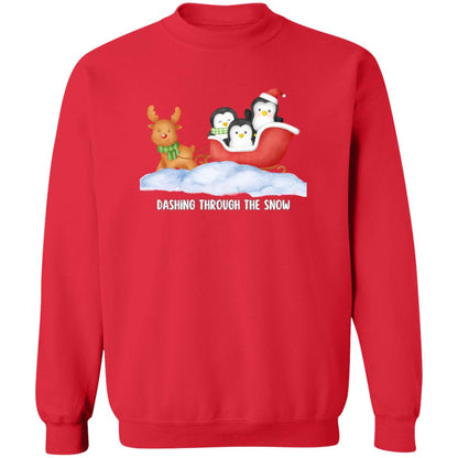 Dashing Through the Snow Holiday T-Shirt & Sweatshirt Collection – Festive Winter Apparel