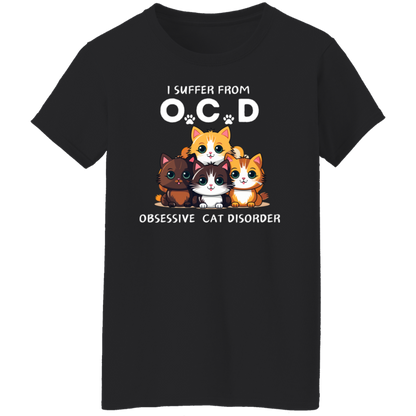 OCD: Obsessive Cat Disorder" T-Shirt - Hilarious Cat Lover Apparel