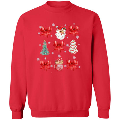 Cozy Christmas Coquette Sweatshirt/T-shirt – Perfect for Holiday Celebrations