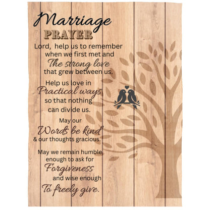 Marriage Prayer | Fleece/ Sherpa Blanket