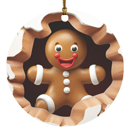 Savor the Holidays with the 3D Gingerbread Circle Ornament