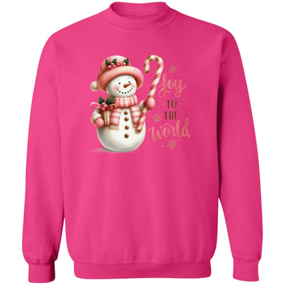 Snowman Joy to the World T-Shirt & Sweatshirt – Share Holiday Cheer with Style