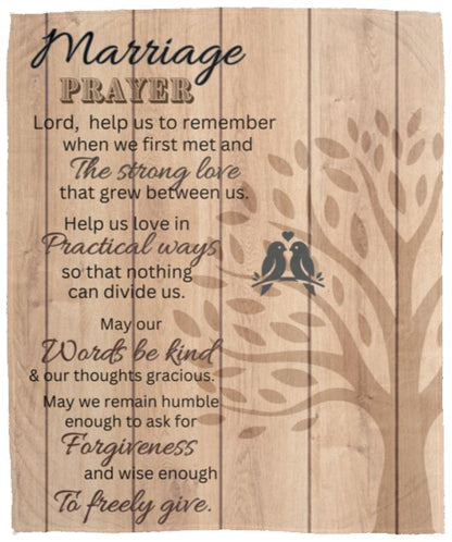 Marriage Prayer | Fleece/ Sherpa Blanket