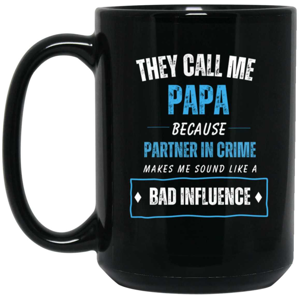 Heartwarming 'Papa - Partner in Crime' Coffee Mug for Grandpas