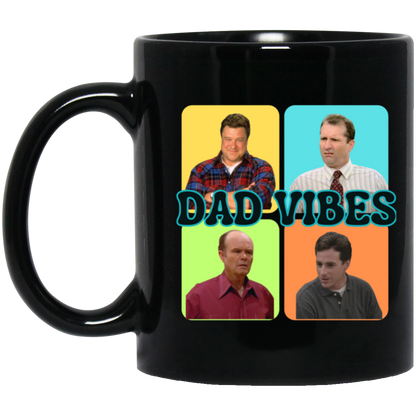 Funny 'Dad Vibes' Mug - Ideal  for Dads Who Bring Joy