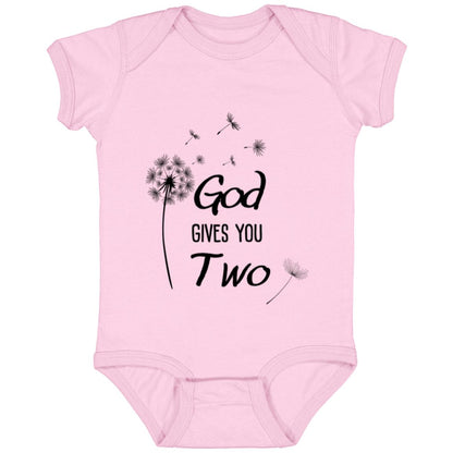 Celebrate the Joy of Twins with Our "Sometimes When You Pray for a Miracle" Onesie!