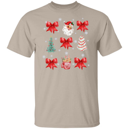 Cozy Christmas Coquette Sweatshirt/T-shirt – Perfect for Holiday Celebrations