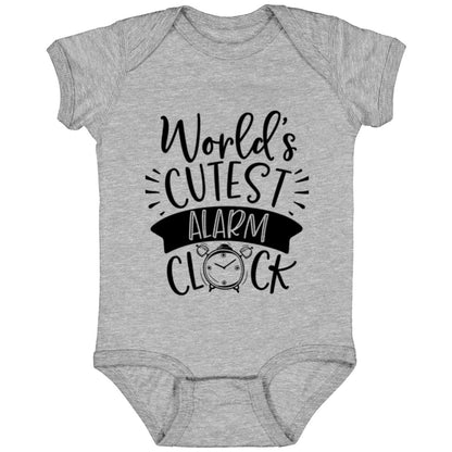 Fun & Cute "World's Cutest Alarm Clock" Onesie - Ideal for Baby Showers!