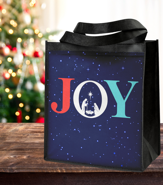 JOY Holiday Tote Bag – Perfect for Festive Christmas Shopping