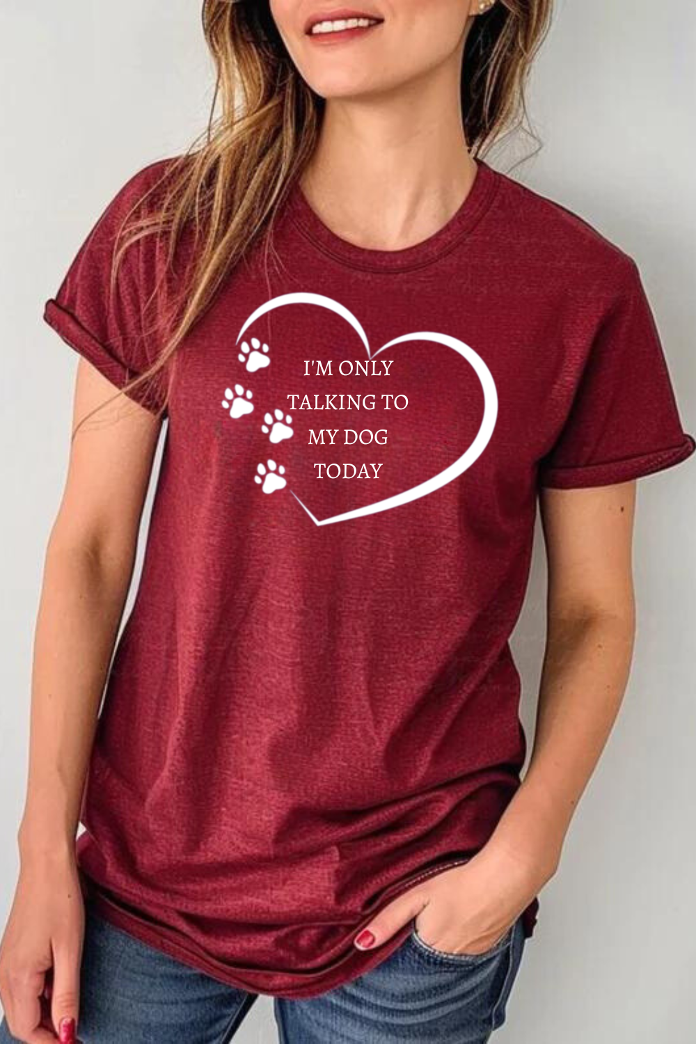 Only Talking to My Dog Today" Tee – Must-Have for Dog Lovers