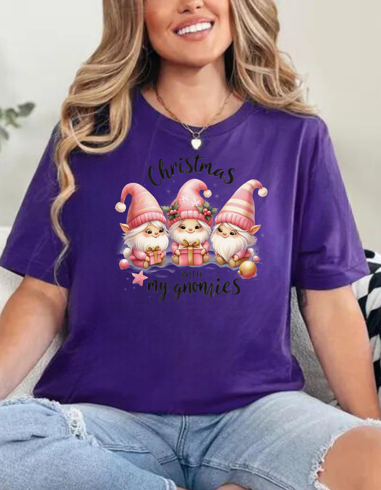 “Christmas with My Gnomies” Apparel – Bring Whimsical Cheer to Your Holiday Wardrobe