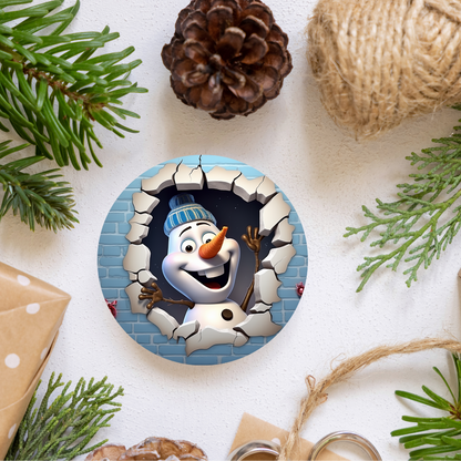 Add Winter Magic with the 3D Snowman Ornament