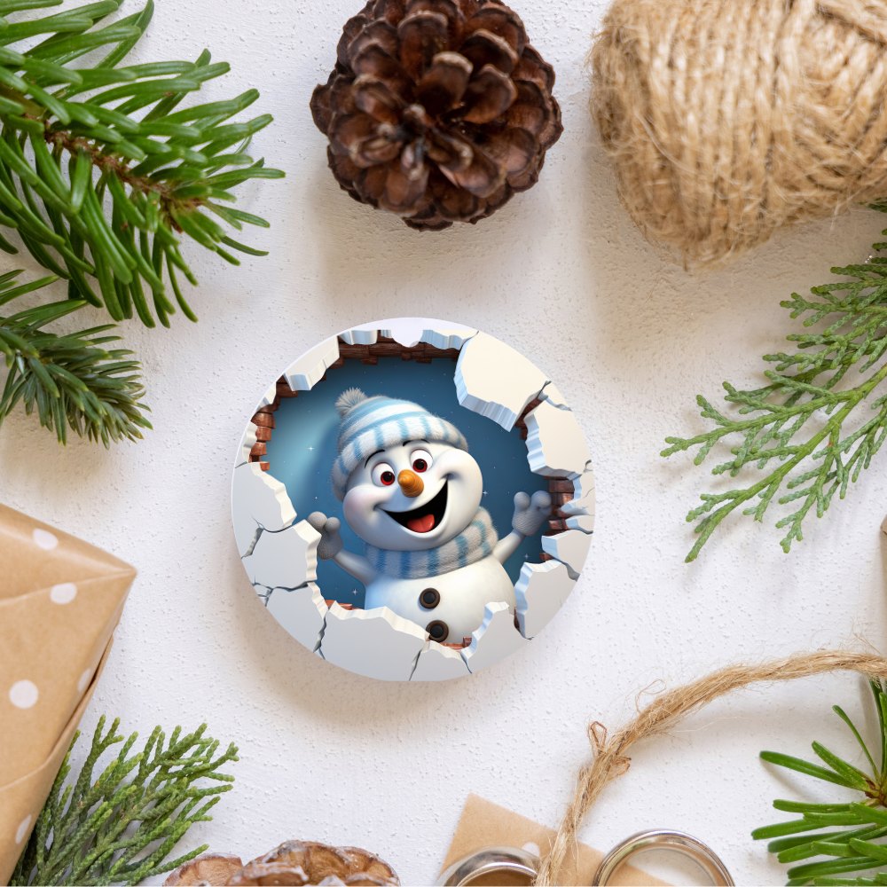 Charming 3D Snowman Ornament – Add Joy to Your Decor, Perfect Holiday Gift for Kids of All Ages