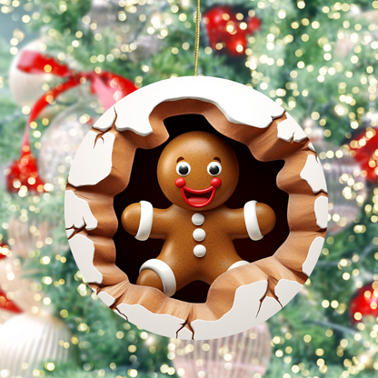 Savor the Holidays with the 3D Gingerbread Circle Ornament