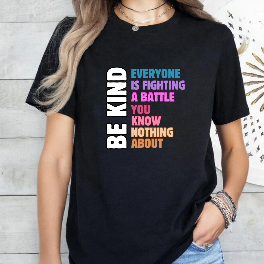 Inspirational Be Kind T-Shirt – Short Sleeve Tee for Men and Women