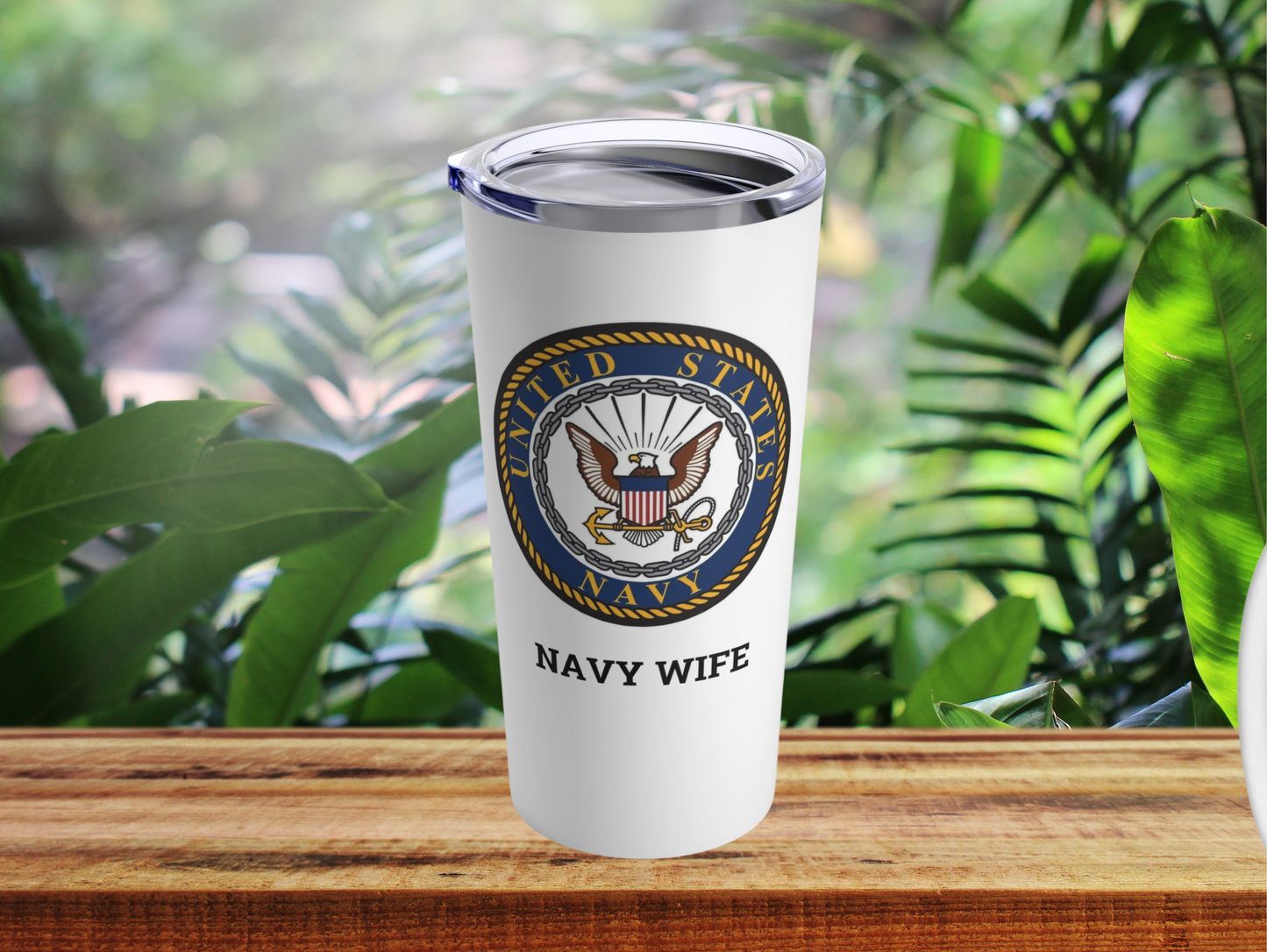 Navy Wife Tumbler – Celebrate the Strength of Military Families, Perfect Gift for Navy Wives