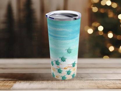 Adorable Baby Sea Turtle Tumbler – Perfect for Ocean Lovers, Great Gift for Kids