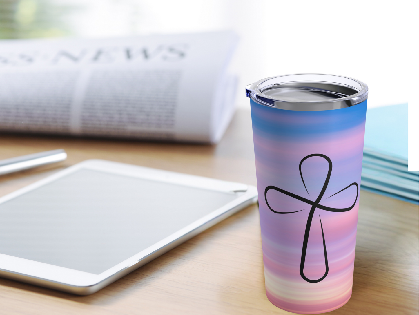 Beautiful Sunrise Bible Emergency Numbers Tumbler – Ideal for Everyday Use