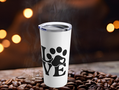 Adorable Love Paw Tumbler – Celebrate Your Furry Friends, Great Gift for Pet Lovers