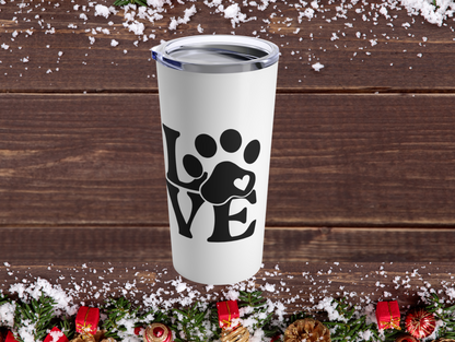 Adorable Love Paw Tumbler – Celebrate Your Furry Friends, Great Gift for Pet Lovers