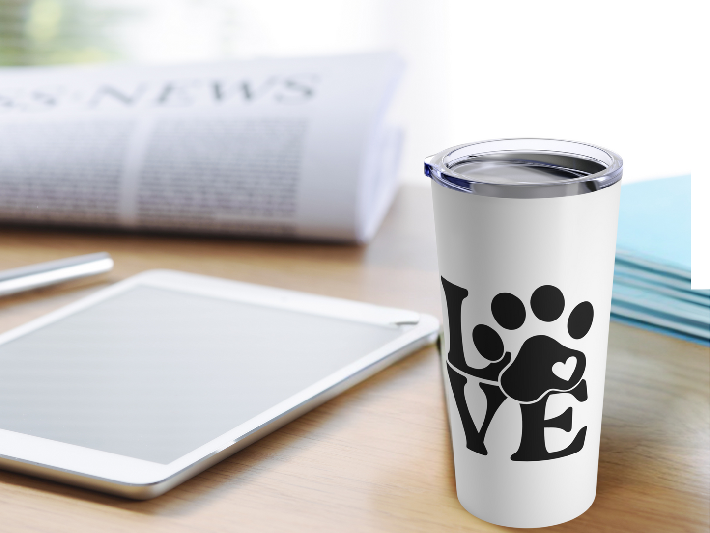 Adorable Love Paw Tumbler – Celebrate Your Furry Friends, Great Gift for Pet Lovers