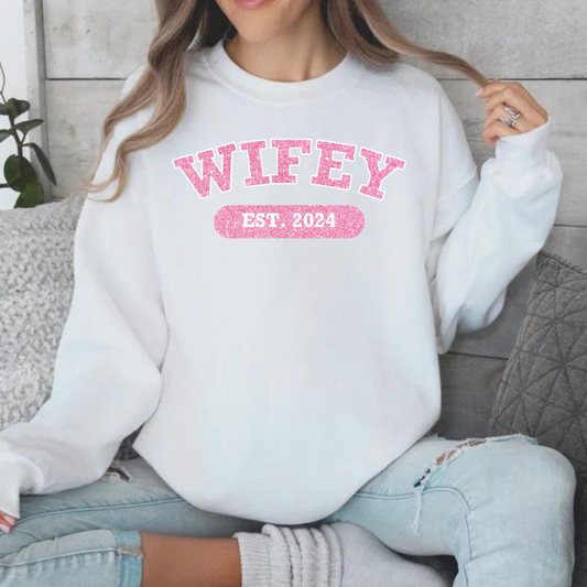 Wifey Sweatshirt - Perfect Gift for Newlyweds and Brides