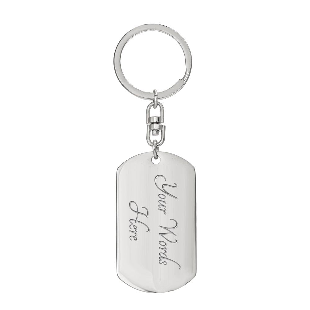 Timeless 'My Dad, My Hero' Keychain – Perfect Gift for Dad with Custom Engraving