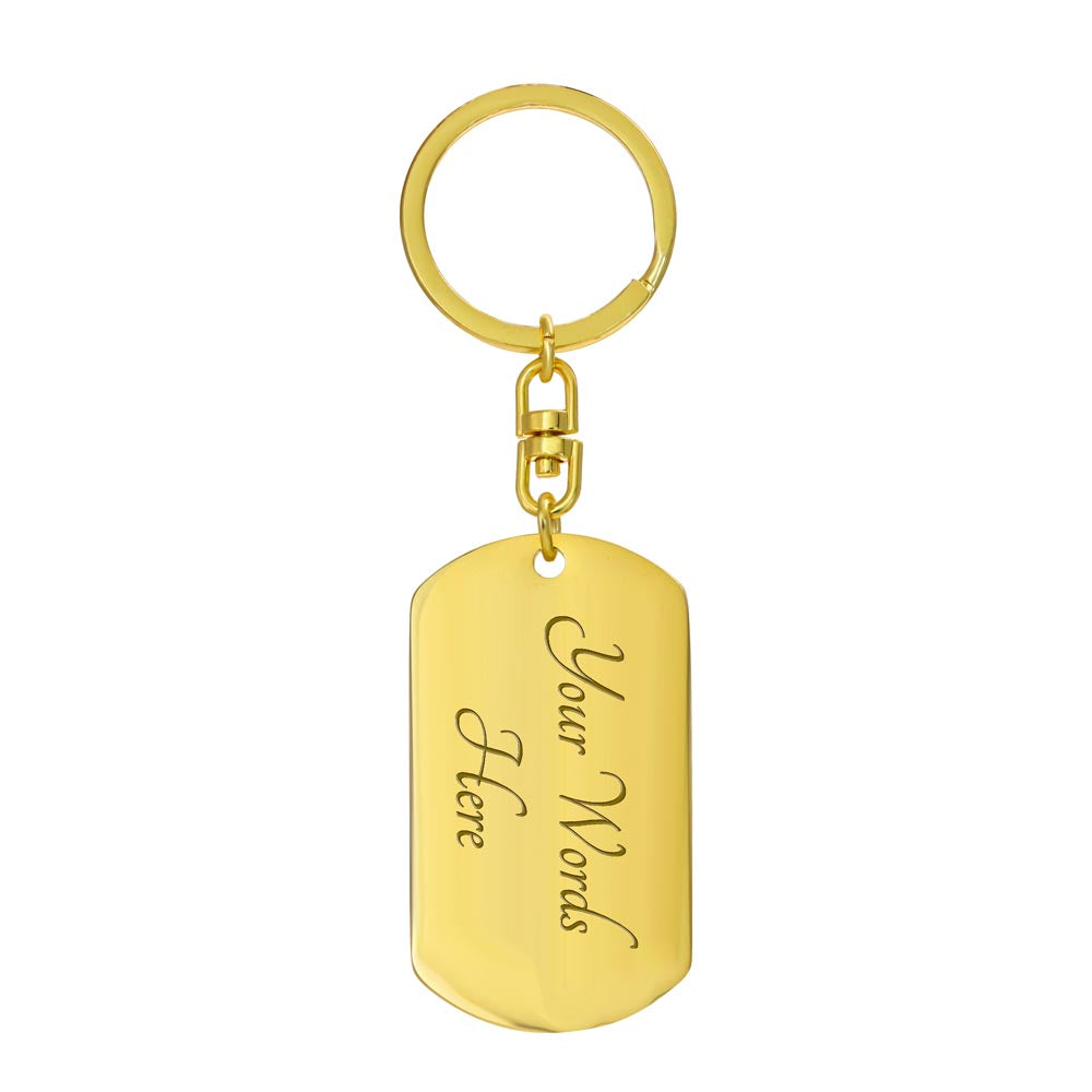 Timeless 'My Dad, My Hero' Keychain – Perfect Gift for Dad with Custom Engraving