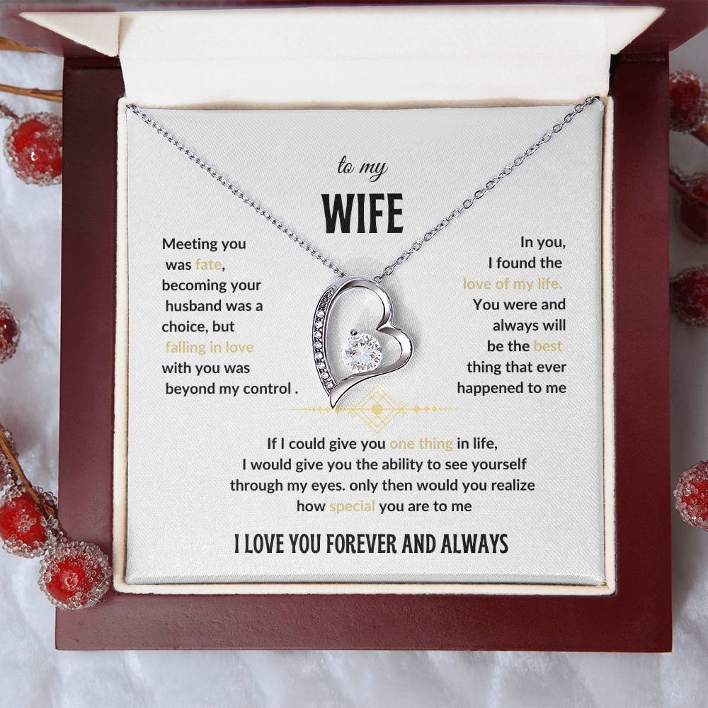 Forever Love Necklace - A Timeless Gift for Your Wife