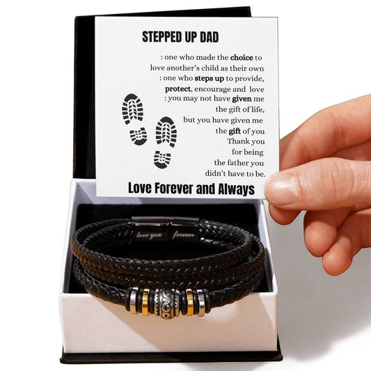 Stepped Up Dad- Forever Love Bracelet