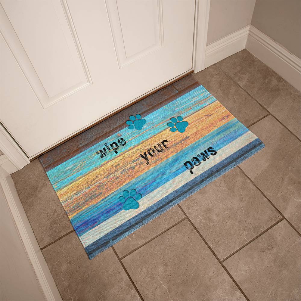 Custom  Wipe Your Paws Door Mat – A Paw-some Home Accessory