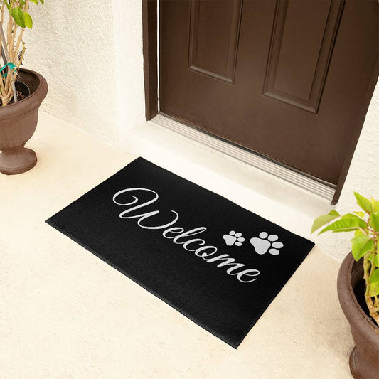 Welcome Dog Prints Door Mat – A Fun Welcome for Dog Lovers