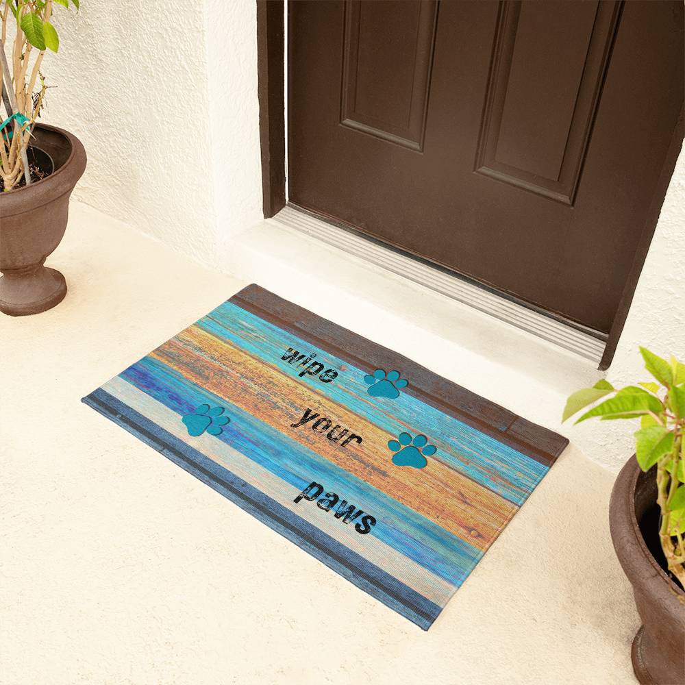 Custom  Wipe Your Paws Door Mat – A Paw-some Home Accessory