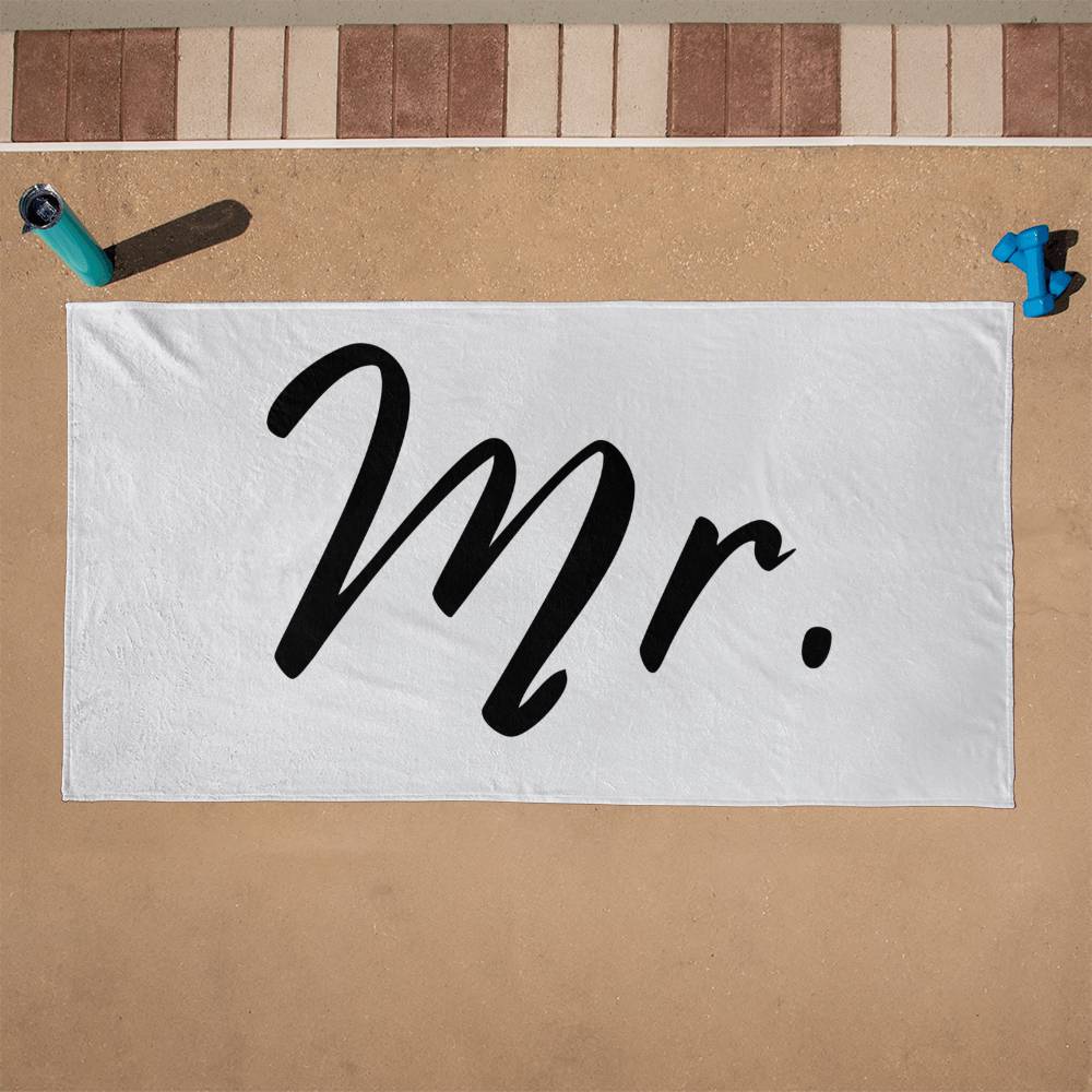 Mr. and Mrs. Soft Beach Towel – Perfect for Pool, Bath, or Beach