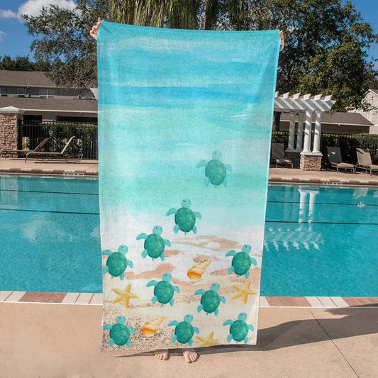 Sea Turtle Beach Towel – Perfect for Ocean Lovers and Summer Adventures