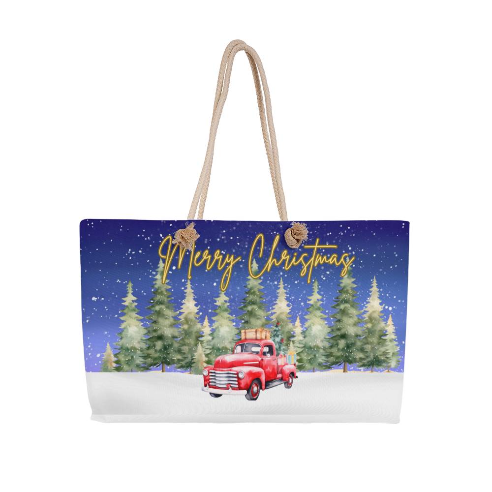 Vintage Holiday Charm – Retro Christmas Travel Bag