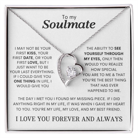 Heartfelt Soulmate Forever Love Necklace - Ideal Anniversary Gift for Wife